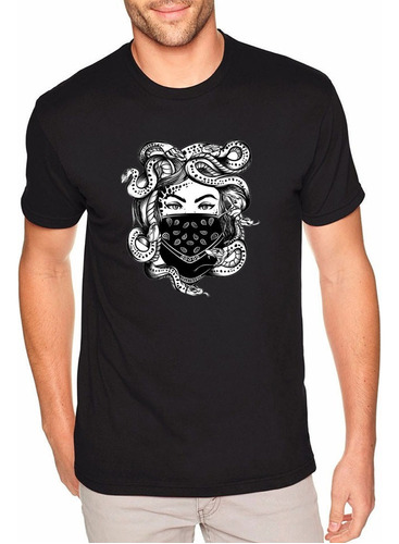 Camiseta Com Estampa Medusa Máscarada