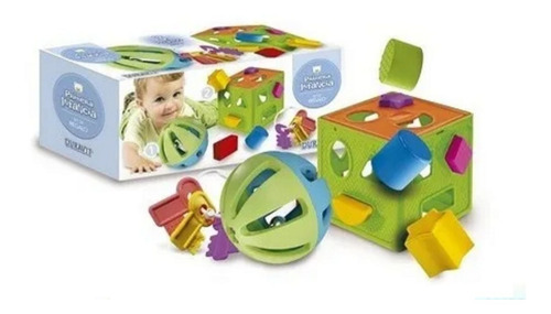 Imagen 3 de 5 de Duravit Set Didactico 3 En 1 Cubo Mordillo Sonajero Playking