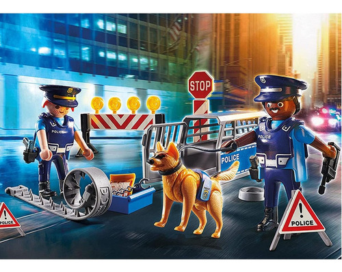 Playmobil Control Policial Perro City Action Tránsito #6924