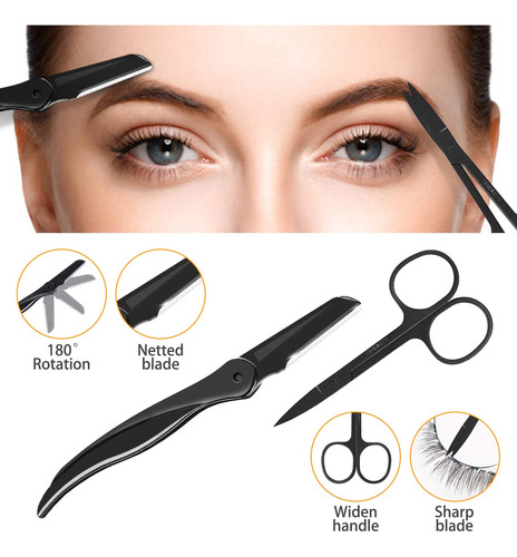Kit De Cejas De Hocosy, Pinzas De 8 En 1 Para Cejas, Juego D