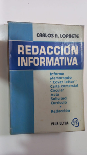 Redacción Informativa Loprete Plus Ultra 1984