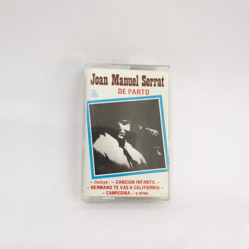 Joan Manuel Serrat De Parto Cassette Chileno Musicovinyl