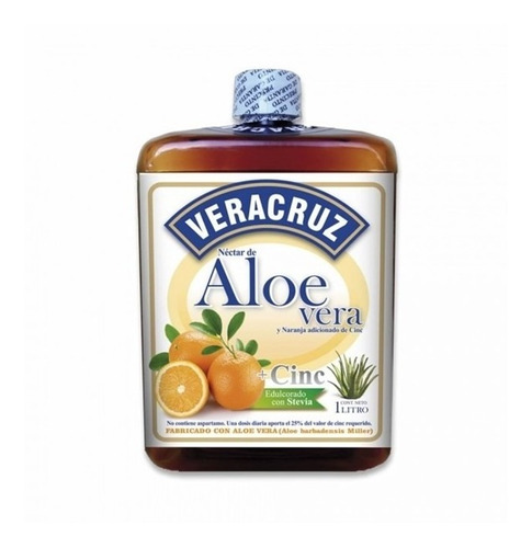 Aloe Vera Bebible Veracruz® + Zinc | 1 Litro Naranja