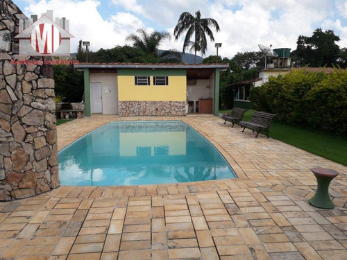 Chácara Com Escritura, 03 Dormitórios À Venda, 1750 M² Por R$ 450.000 - Rural - Socorro/sp - Ch0436