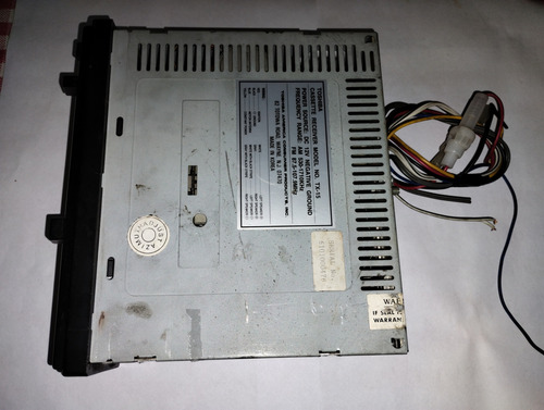 Autoestéreo Cassette Y Radio Am/fm Toshiba Tx-15, P/repuesto (Usado)