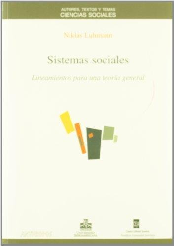 Sistemas Sociales, Niklas Luhmann, Anthropos