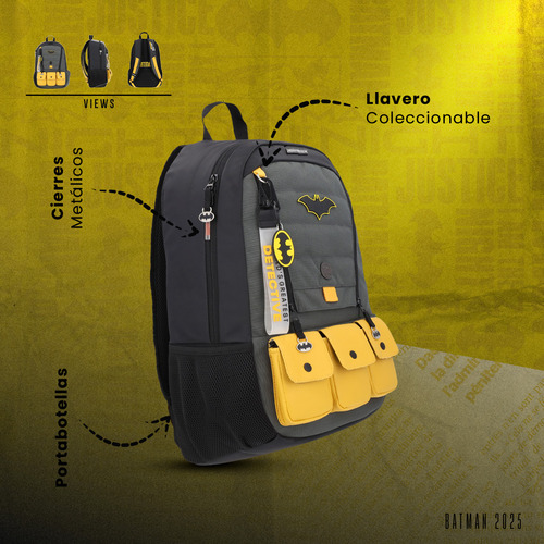 Mochila Dc Comics Batman Edición Limitada