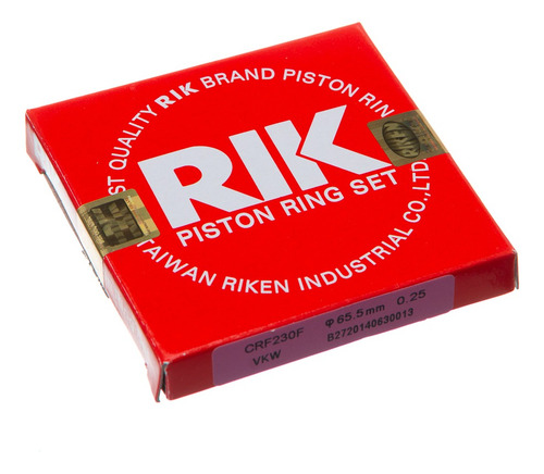 Imagem 2 de 2 de Anel P/ Pistao Rik Crf 230f 0.50