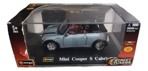 Mini Cooper S Cabrio Burago 1/32 Sreet Tuners 