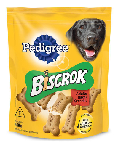 Pedigree Biscrok Adultos Raças Grandes 500 G