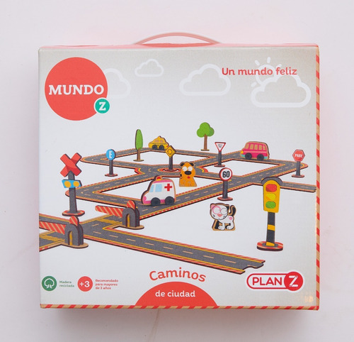 Imagen 6 de 10 de Juego Caminos Ciudad Madera Construccion Didactico Niños