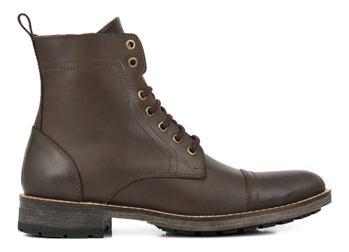 Borcego Hombre Cuero Briganti Bota Acordonado Hcbo00982