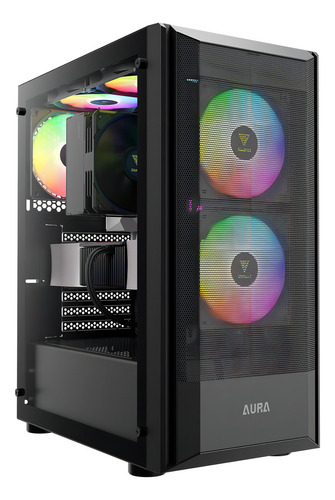 Gabinete Gamer Gamdias Aura Gc6 3fans S/fonte Atx Midtower