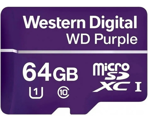 Micro Sd Western Digital Videovigilancia 64gb 