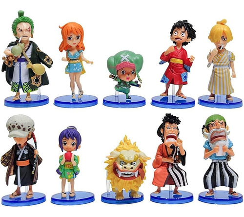 Figura De Anime 10pcs Conjunto De Figuras De Anime Decoració