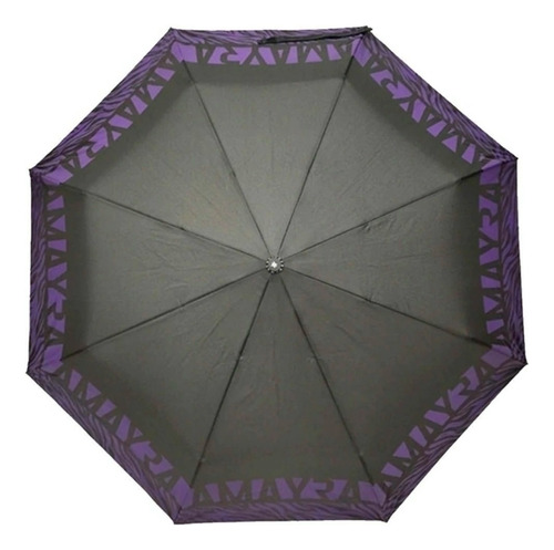 Paraguas Negro Automático Corto Reforzado Anti-viento Unisex