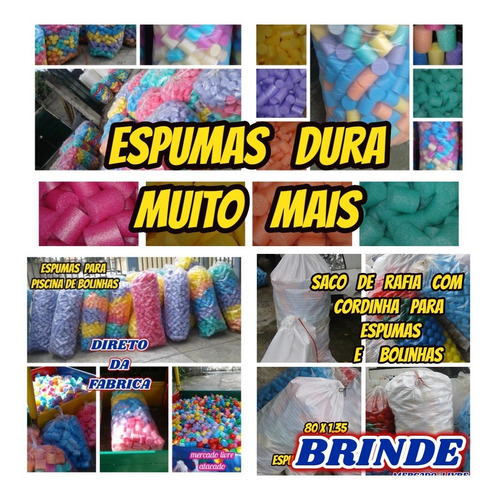 Imagem 1 de 10 de Espuma Para Piscina De Bolinhas E Tombo Kit Com 500+brinde