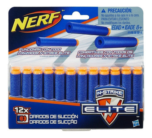 Repuestos Dardo  Pistola Nerf Universal X12 A5334 Hasbro