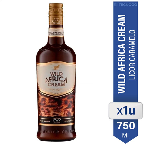 Licor Wild Africa Cream 750ml  Bebida Caramelo Y Crema 