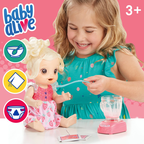 Set Muñeca Bebe Baby Alive Mezcladora Mágica