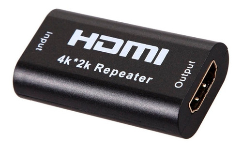 Repetidor Hdmi 4k 2k Booster Amplificador Sinal Femea Emenda