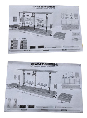 3 Modelo De Estación De Autobuses 1:64, Suministros De