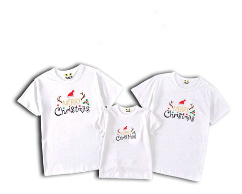 Camisetas Personalizadas Navidad Combo Familiar  Ref: 0300