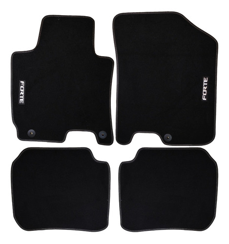 Imagen 1 de 5 de Tapete De Alfombra Automotriz Compatible Con Forte Kia