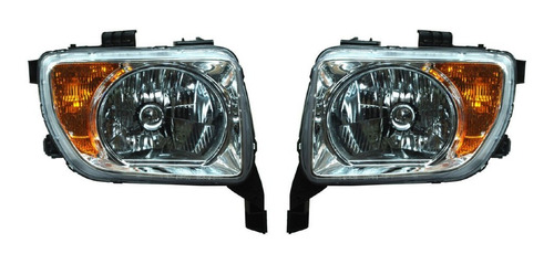 Par Faros Honda Element 2003-2004-2005-2006 Fondo Crom Tyc