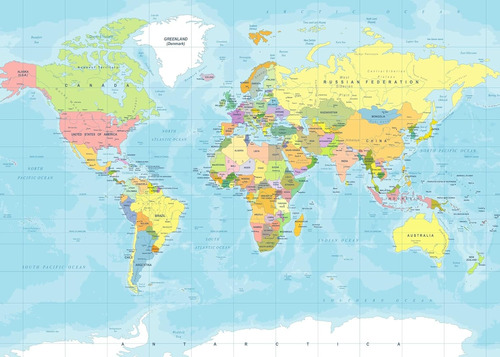 Telón De Fondo De Mapa Del Mundo De 5 X 3 Pies, Aventura Com