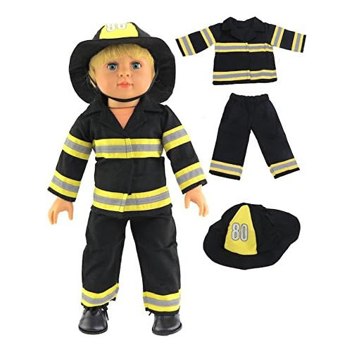 Traje De Bombero Bombero Muñecas De 18 Pulgadas