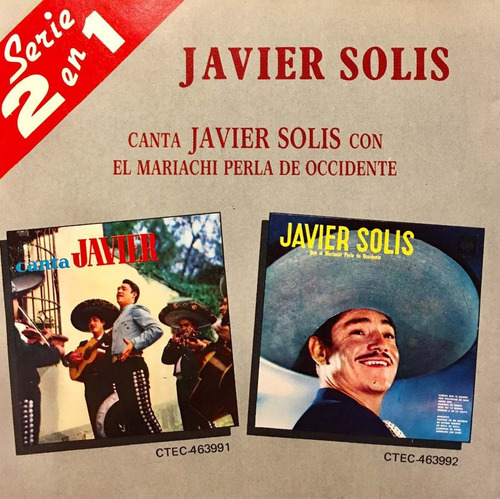 Cd: Javier Solís: Canta Con El Mariachi Perla De Occidente