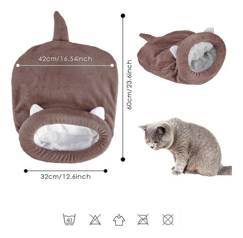 Cama Do Animal De Estimação Gatos Saco De Dormir Quente Acon