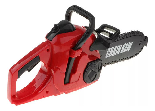 Brinquedo De Motoserra Elétrica Ferramenta Preto+ Vermelho