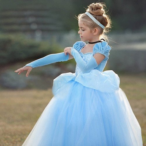 Cenicienta Princesa Niñas Vestido Niños Para Vestidos | Meses sin intereses
