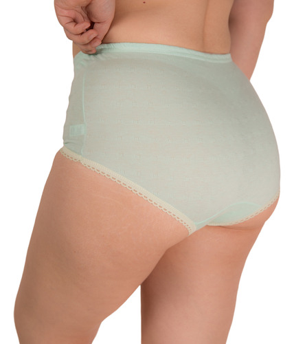 Pantaleta Completa Algodon Dama Cintura Alta 48 Piezas