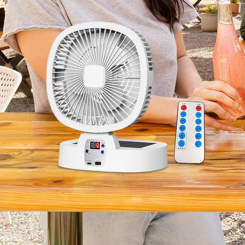 Ventilador Para Acampar Al Aire Libre, Ventilador 10000mah