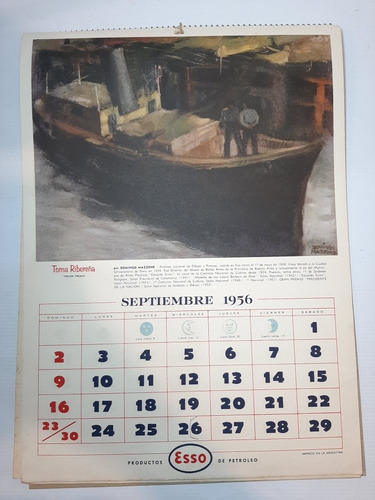 Imagen 7 de 10 de Antiguo Almanaque Esso 1956 El Paisaje Argentino Ro 1831