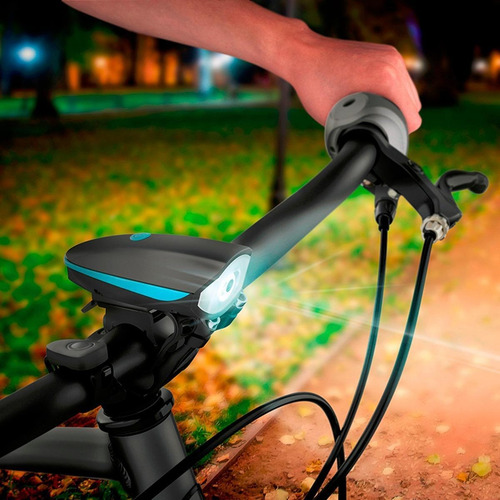 Imagen 6 de 6 de Linterna Y Claxon Para Bicicleta | Bike-010