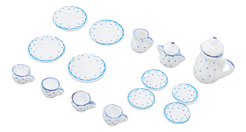 Juego De 15 Tazas De Té En Miniatura, Casa De Muñecas, Minis
