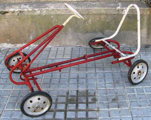 Kart Antiguo A Pedal Para Niño Para Restaurar Largo 90 Cms.