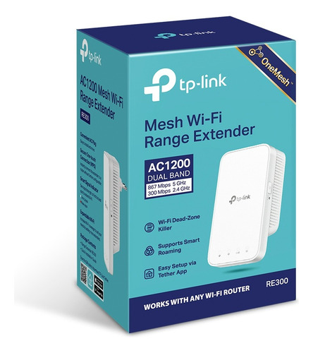 Extensor De Cobertura Wifi Re300 Tp-link