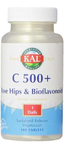 Kal C-500 con Rh Y Bioflavonoides Liberación Sostenida Table