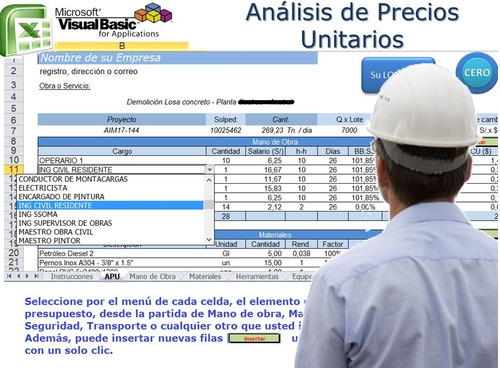 Sistema Análisis Precios Unitarios Con Inflación - Ver Video