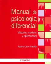 Comprar Libro Manual De Psicología Diferencial. De Roberto Colom Mar