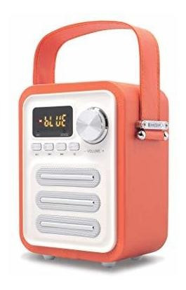 Knz Altavoz Bluetooth Retro, Diseño Vintage, Xps2b