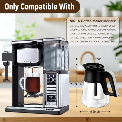 Reemplazo De Cafetería De 10 Copa Para Cafetera Ninja Con De