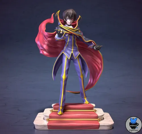 Lelouch Zero Code Geass Anime Imperador Figura Resina | MercadoLivre