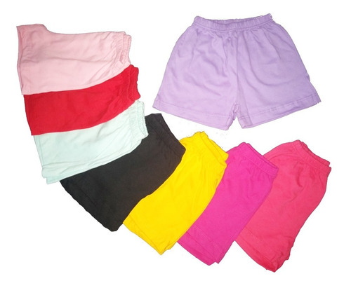 Pack X 3 Shorts Varon Nena Algodon Lisos Excelente Calidad