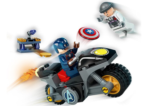 Lego Marvel Capitan America Vs Hydra 49 Piezas St Disney